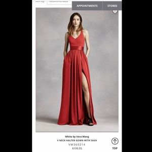 White by Vera wang bridesmaid dress